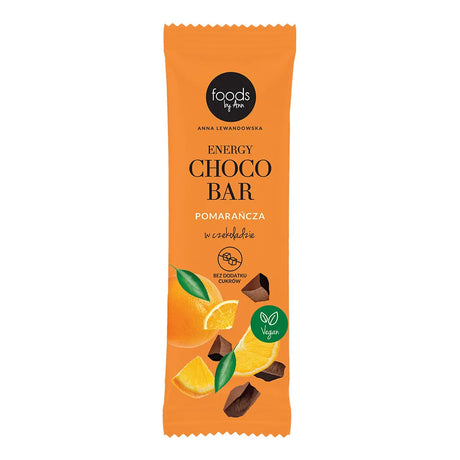 Foods by Ann Baton Energy Choco Bar Pomarańcza w Czekoladzie 35 g - Baton daktylowy - Foods by Ann - Sklep Fit-Land - Kup na www