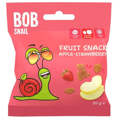 BOB SNAIL Żelki owocowe Jabłko Truskawka 20 g - - Bob Snail - Sklep Fit-Land - Kup na www