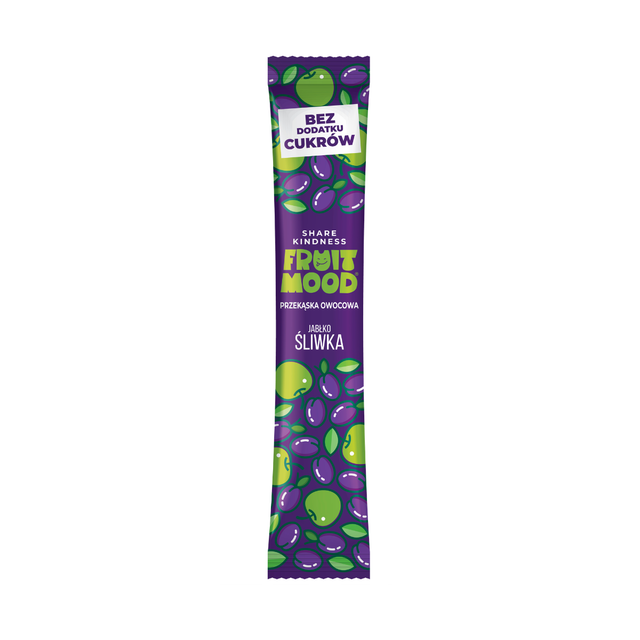 FRUIT MOOD Batonik owocowy Śliwka bez dodatku cukru 10 g - Batony owocowe - Sergio LLC - Sklep Fit-Land - Kup na www.fit-land.eu