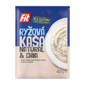 Fit Kaszka ryżowa naturalna z nasionami chia 60 g - Kaszki ryżowe - Fit - Sklep Fit-Land - Kup na www