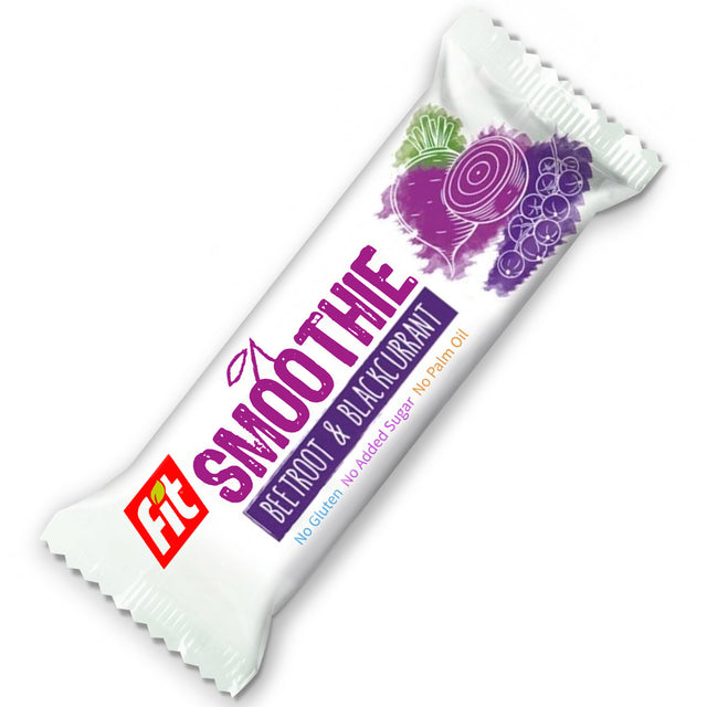 Fit SMOOTHIE Baton owocowo-warzywny z czerwonym burakiem i czarną porzeczką 32 g - Baton owocowy - Usovsko Food - Sklep Fit-Land - Kup na www.fit-land.eu
