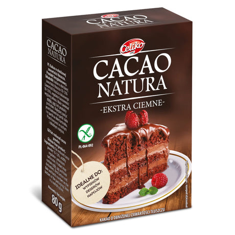 Celiko Kakao Natura ekstra ciemne 80 g bezglutenowe - - Celiko - Sklep Fit-Land - Kup na www