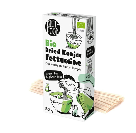 DIET FOOD Bio Suchy Makaron Shirataki Konjac Fettucine 80 g - Makarony konjac - PPHU MIPAMA E