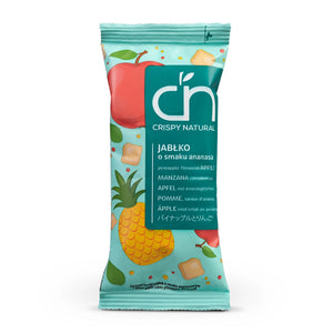 CRISPY NATURAL Jabłko o smaku ananasa - suszone kostki z jabłek