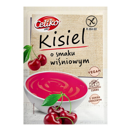 Celiko Kisiel o smaku wiśniowym 40 g bezglutenowy - - Celiko - Sklep Fit-Land - Kup na www