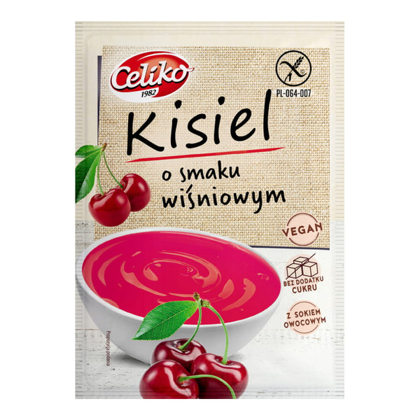 Celiko Kisiel o smaku wiśniowym 40 g bezglutenowy - Kisiele - Celiko - Sklep Fit-Land - Kup na www