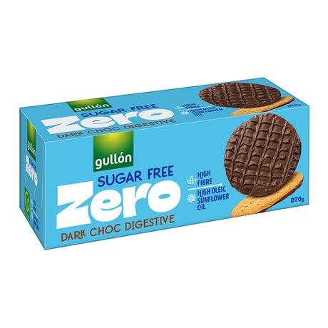 Gullon Ciasteczka pełnoziarniste maczane w czekoladzie bez cukru 270 g - Ciastka i wafelki - Sklep Fit-Land - Sklep Fit-Land - Kup na www