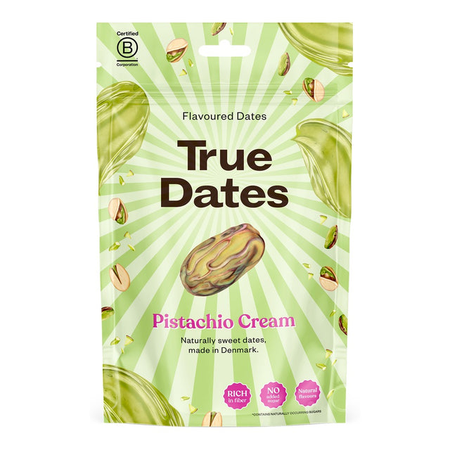 True Dates daktyle o smaku Kremu Pistacjowego PISTACHIO CREAM 100 g - Owoce i orzechy - Sklep Fit-Land - Sklep Fit-Land - Kup na www.fit-land.eu