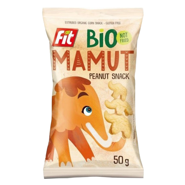 Fit BIO MAMUT Chrupki kukurydziane o smaku orzechowym bezglutenowe 50 g - Chrupki kukurydziane - Usovsko Food - Sklep Fit-Land - Kup na www.fit-land.eu