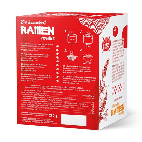 DIET FOOD Bio Ramen Makaron Gryczany 280 g - Makarony - PPHU MIPAMA E