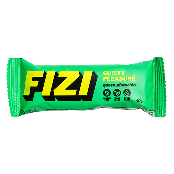 FIZI Queen Pistachio Baton bezglutenowy Queen Pistachio w polewie czekoladowej 40 g - Batony orzechowe - FIZI - Sklep Fit-Land - Kup na www