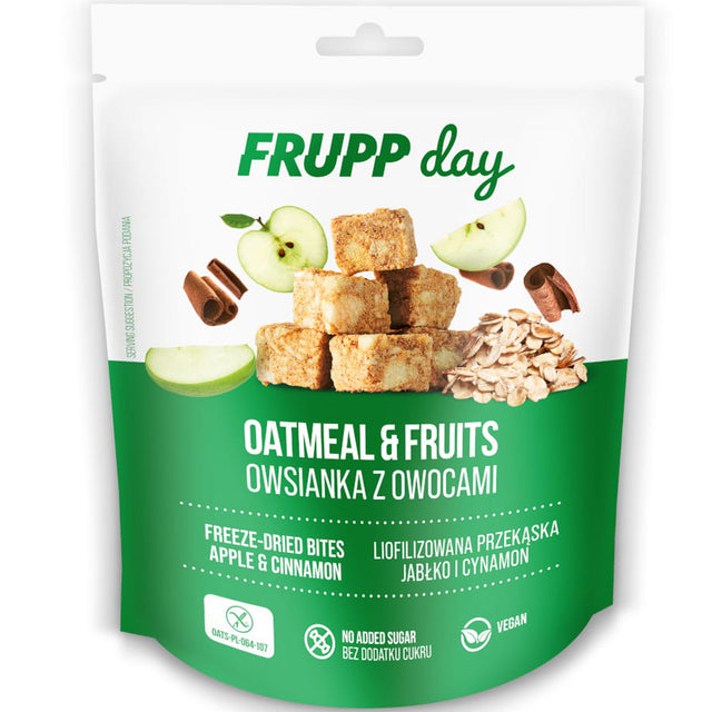 FRUPP Day kostki owsiane Jabłko i cynamon 25 g - Owoce i orzechy - Celiko - Sklep Fit-Land - Kup na www.fit-land.eu