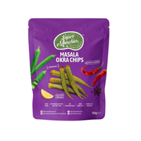Super Munchies Chipsy Vacuum Cooked Okra Masala 30 g - Chipsy warzywne - Super Munchies - Sklep Fit-Land - Kup na www