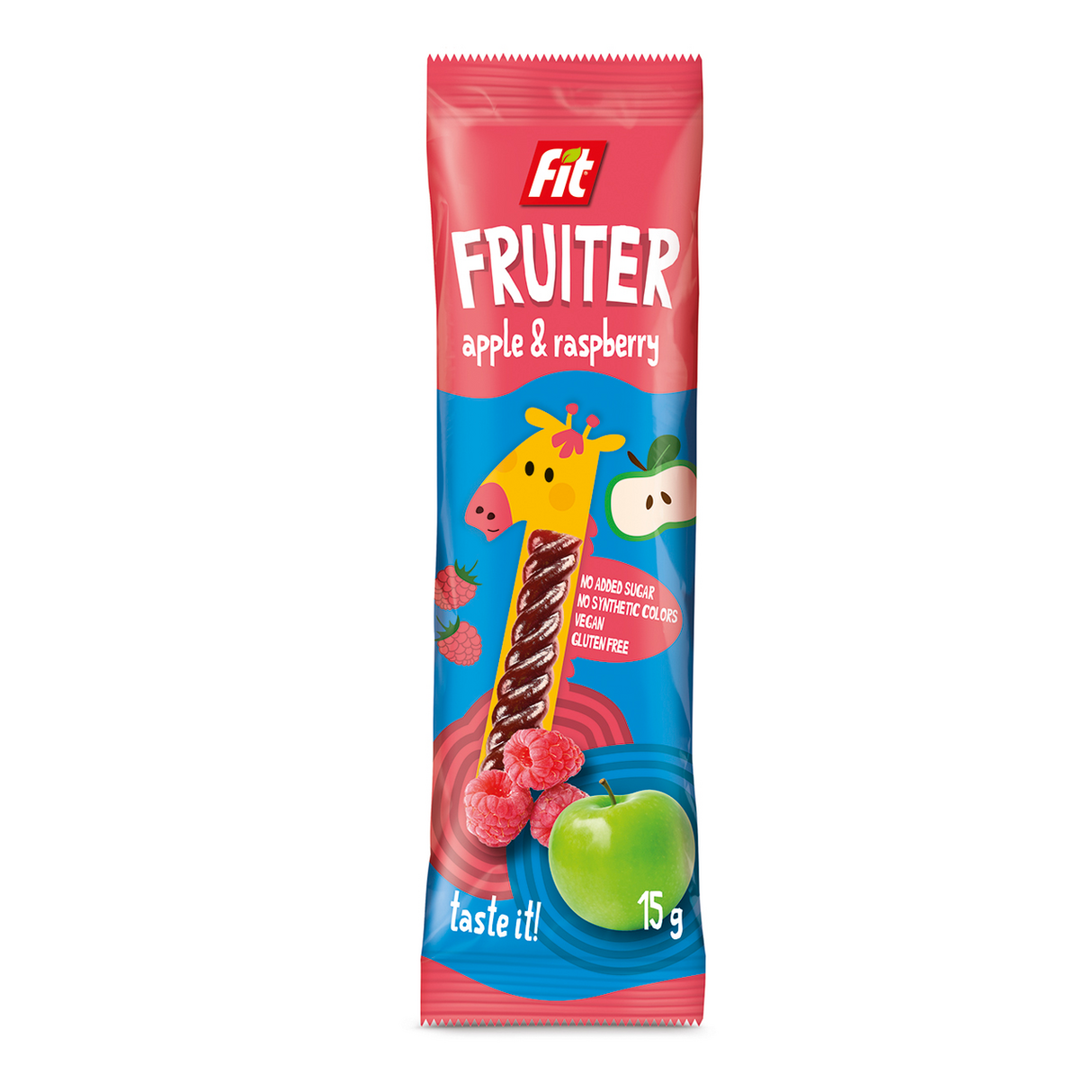 Fit Fruiter Przekąska owocowa Jabłko i Malina 15 g - Przekąska owocowa - Usovsko Food - Sklep Fit-Land - Kup na www