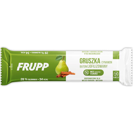 FRUPP Baton liofilizowany Gruszka-Cynamon 10 g - Baton owocowy - Celiko - Sklep Fit-Land - Kup na www