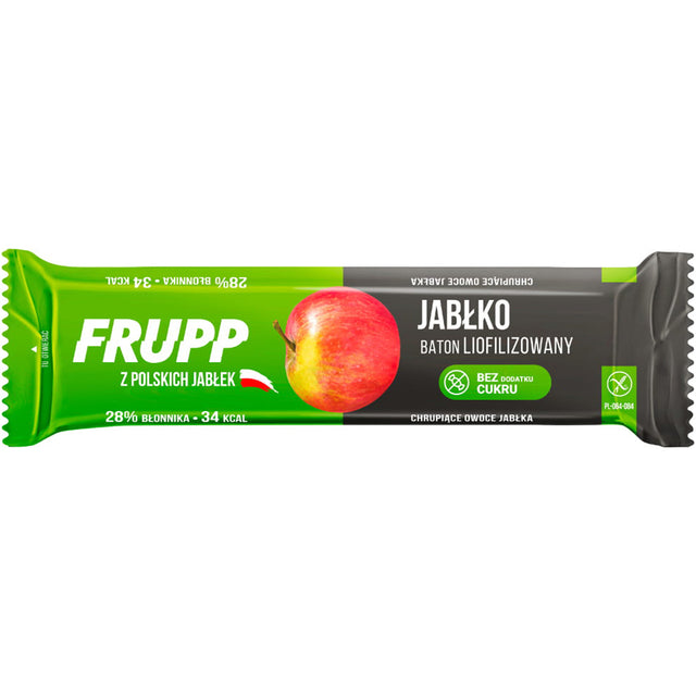 FRUPP Baton liofilizowany Jabłko 9 g - Baton owocowy - Celiko - Sklep Fit-Land - Kup na www.fit-land.eu