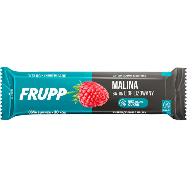 FRUPP Baton liofilizowany Malina 10 g - Baton owocowy - Celiko - Sklep Fit-Land - Kup na www.fit-land.eu