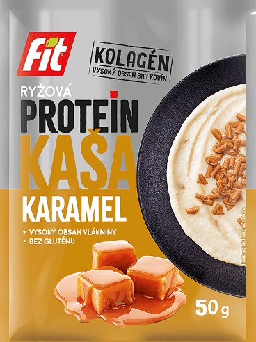 Fit Kaszka proteinowa ryżowa Karmelowa 50 g - Kaszka ryżowa - Usovsko Food - Sklep Fit-Land - Kup na www