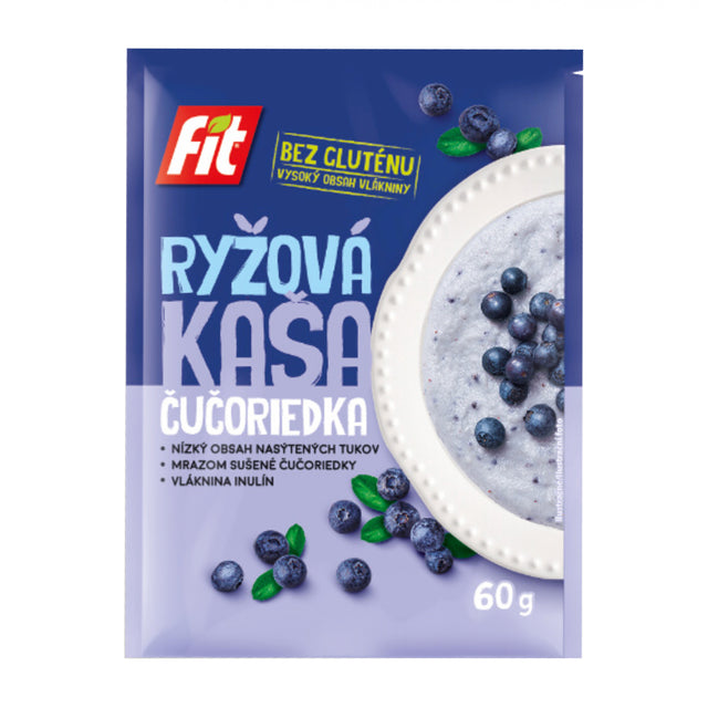 Fit Kaszka ryżowa jagodowa 60 g - Kaszka ryżowa - Usovsko Food - Sklep Fit-Land - Kup na www.fit-land.eu