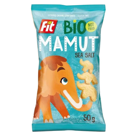 Fit BIO MAMUT Chrupki kukurydziane z solą morską 50 g - Chrupki - Usovsko Food - Sklep Fit-Land - Kup na www